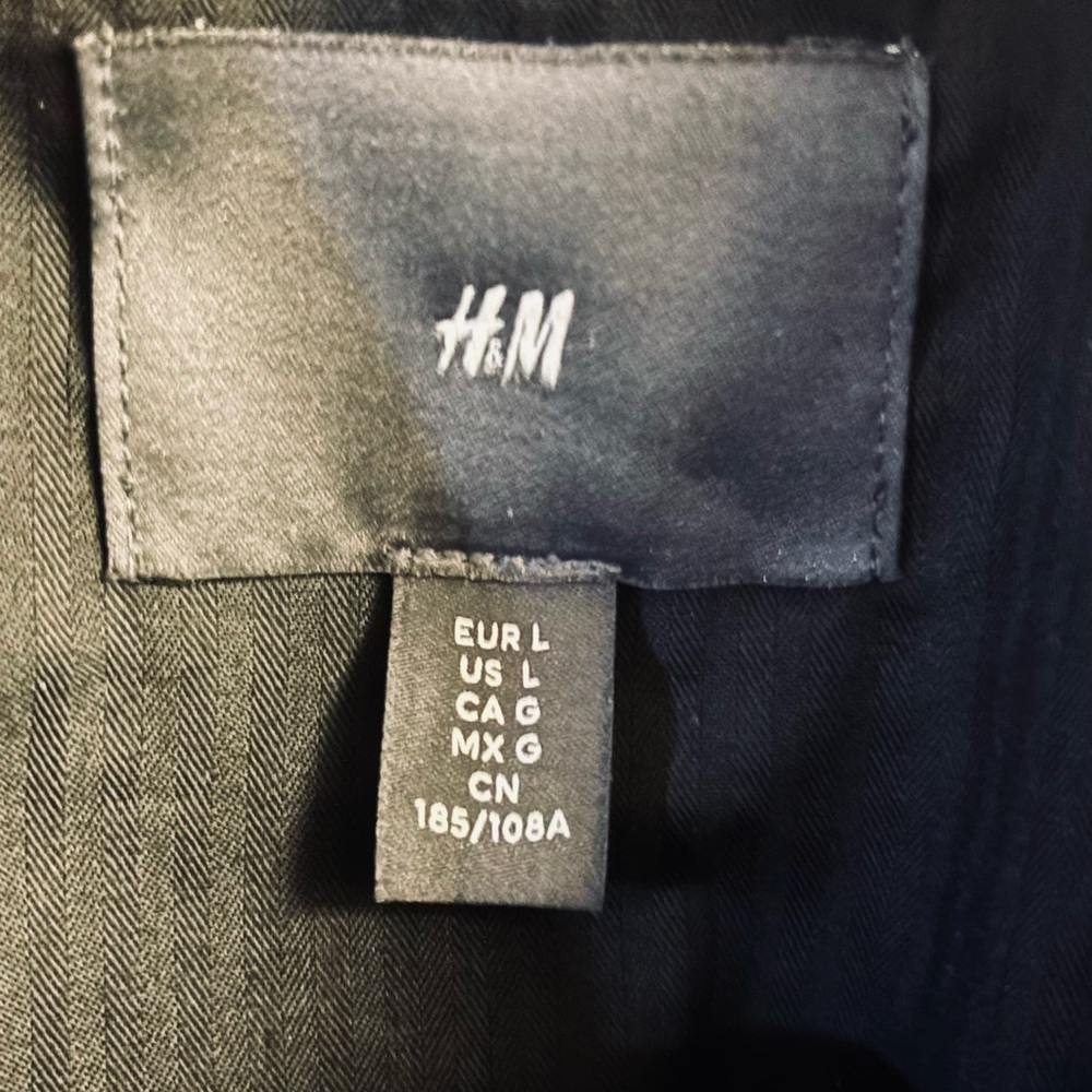 H&M NWOT Slim Fit Jacket In Soft Suede With A Fitted Silhouette. - Picture 10 of 11